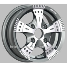 aluminium car wheels with machie cut face